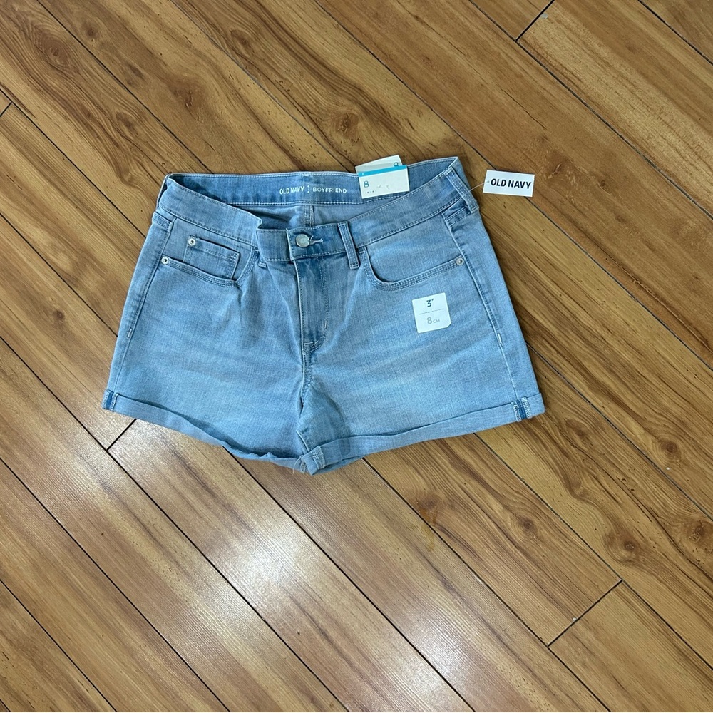 Old Navy Blue Jean Shorts Relaxed Fit Light Wash